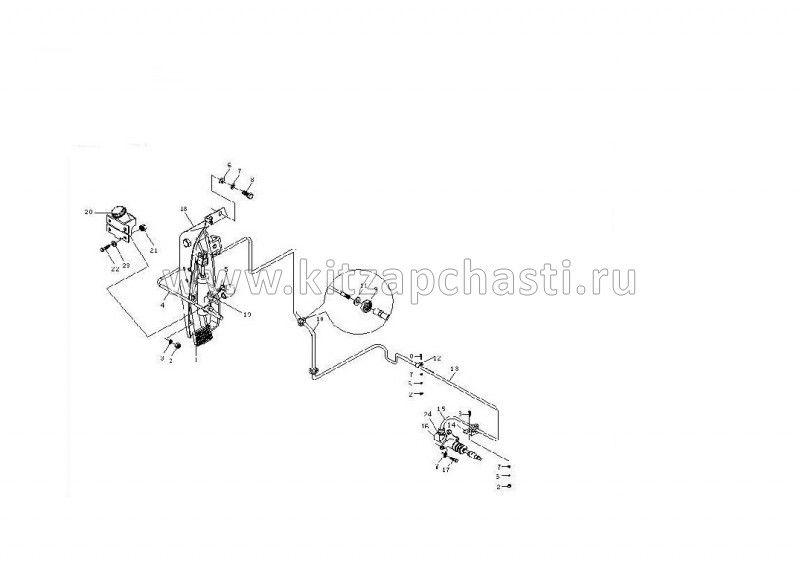 Трубка главного цилиндра сцепления BAW Fenix 1065 Евро 3 BP10651620081