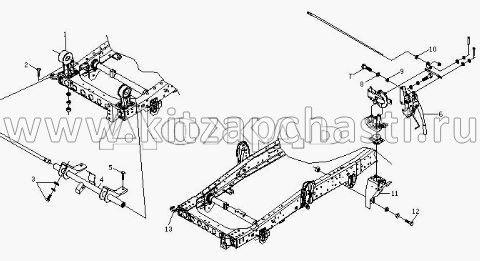 Кронштейн кабины в сборе задняя левая Baw Fenix 1044 Евро 3 BP17805020114A